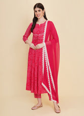 Elementary Salwar Suit in Pink Colour